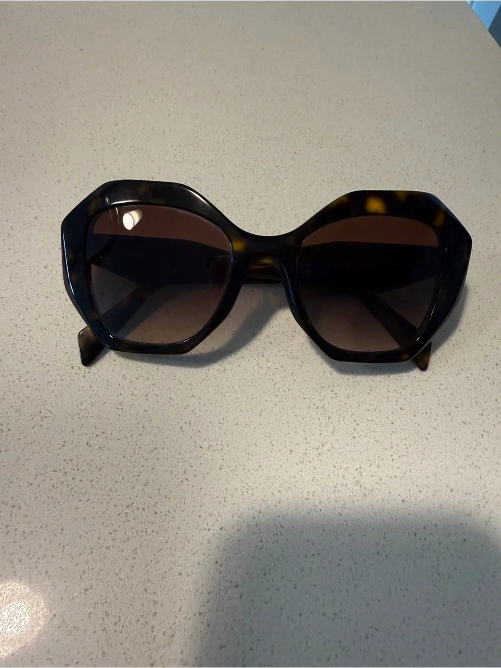 Prada Tortoiseshell Women's Sunglasses - Brown Lenses